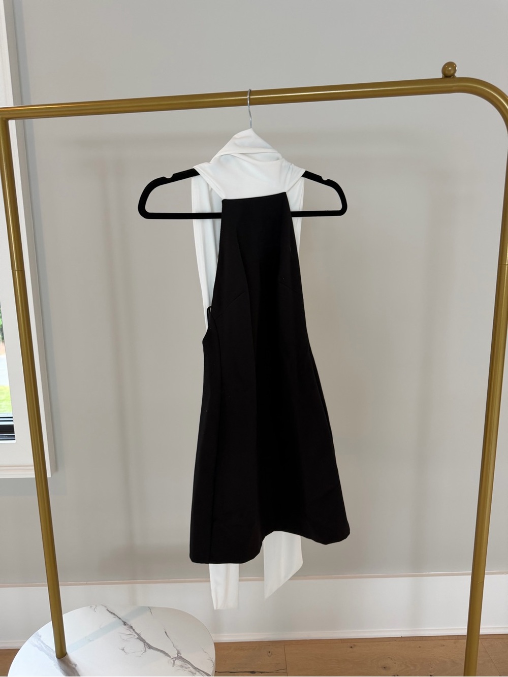 Zara neck scarf dress